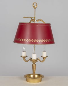 Lampada da tavolo Bouillotte in stile impero francese