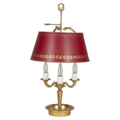Lampada da tavolo Bouillotte in stile impero francese