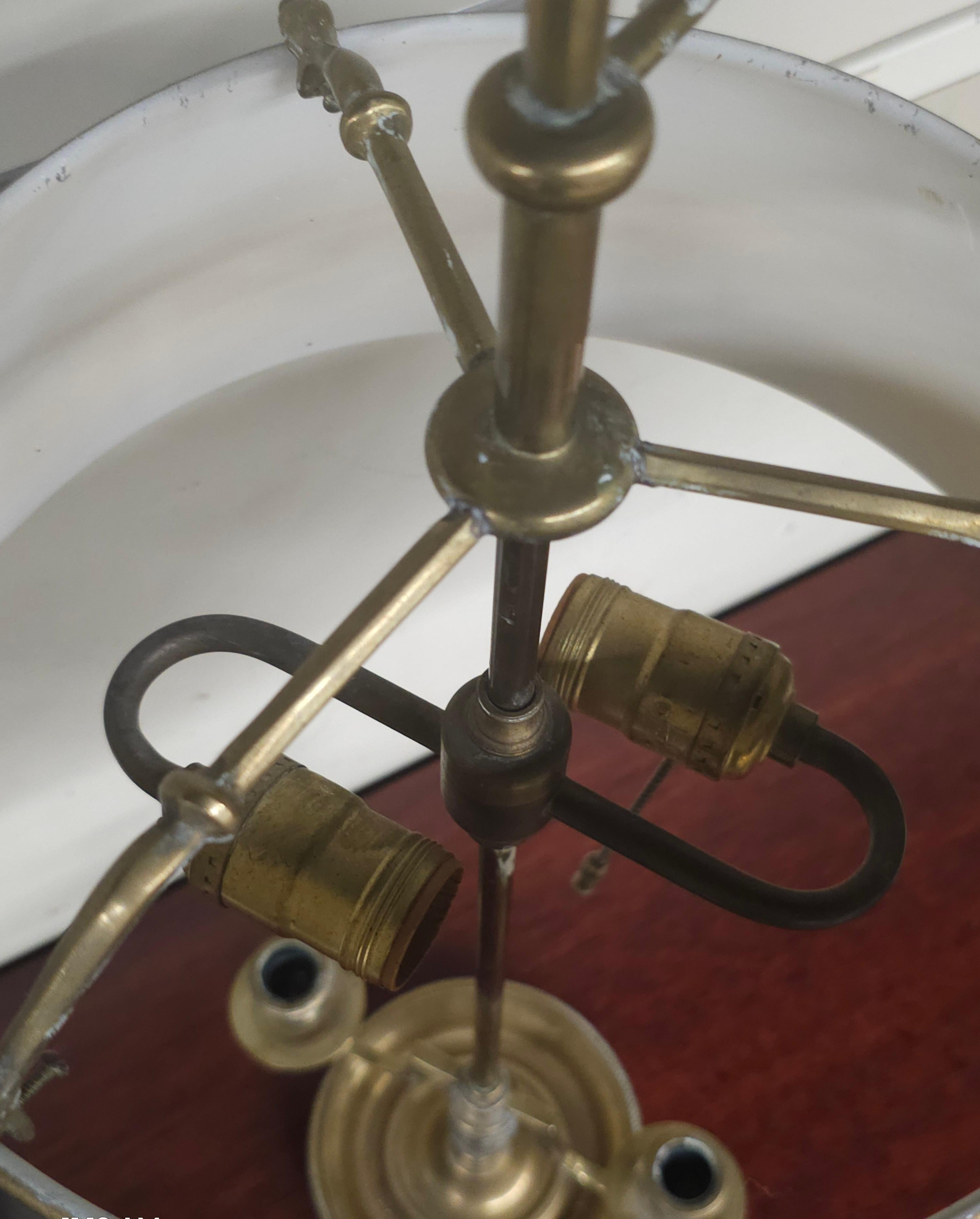 Lampe de table Bouillotte en laiton de style Empire en vente 5