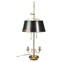 Französische Empire-Stil Messing Bouillotte Tischlampe