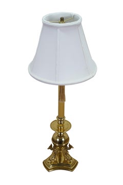 Lampe de table de style Empire en laiton Delphin Dauphin Poisson Koi Orbe Chandelier