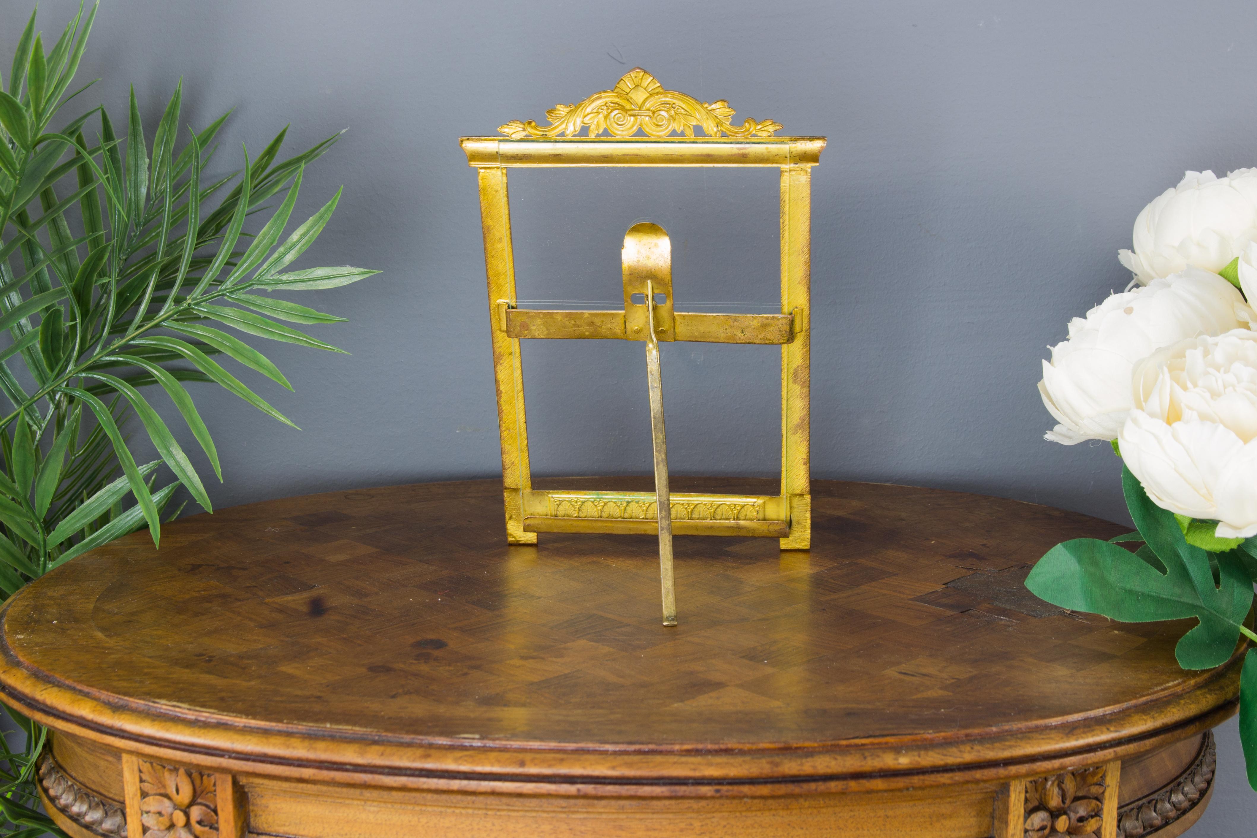 Early 20th Century French Empire Style Brass Desk Frame