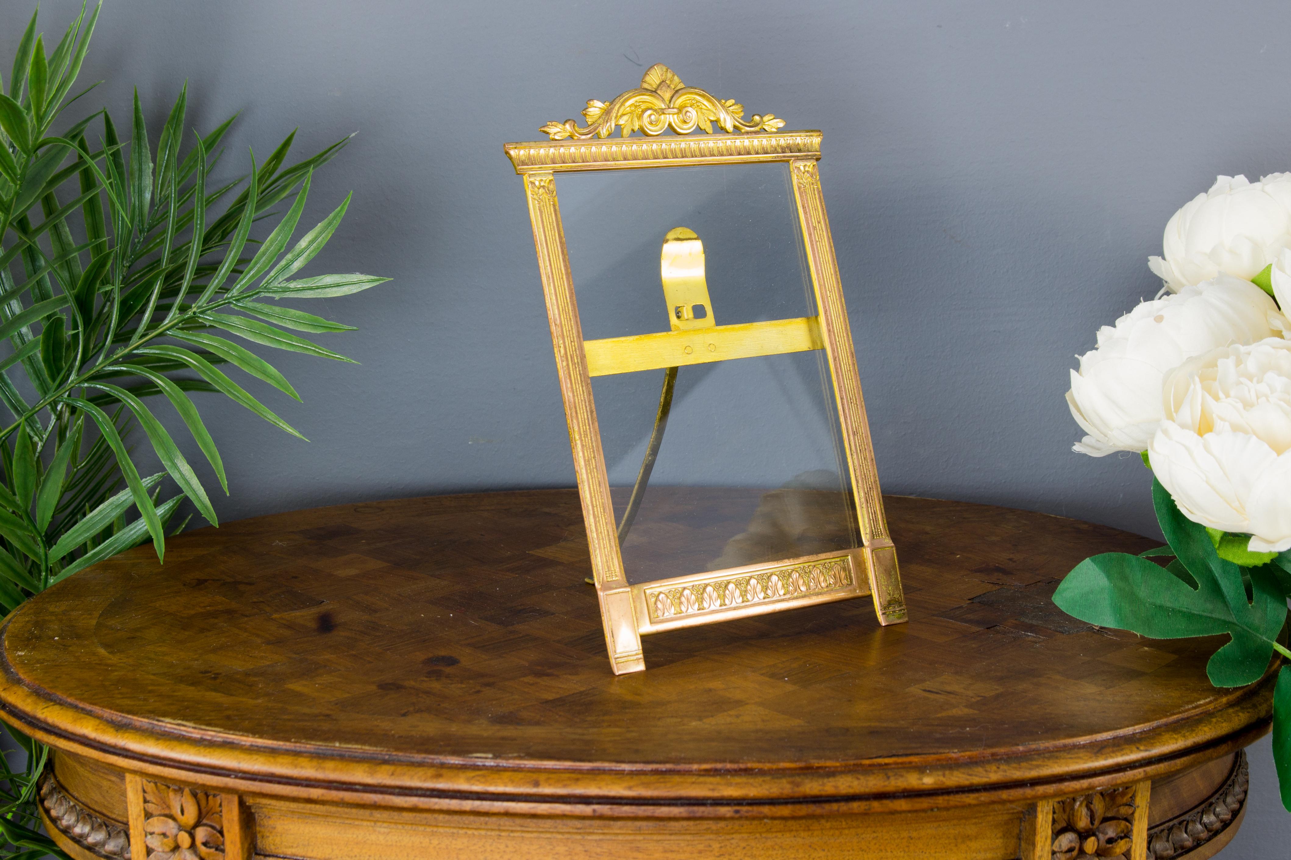 French Empire Style Brass Desk Frame 4