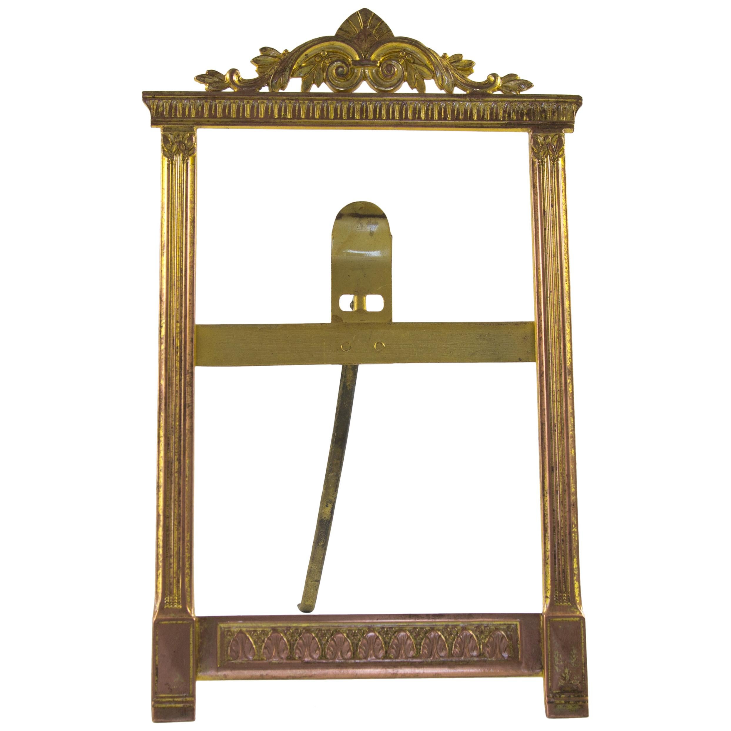 French Empire Style Brass Desk Frame