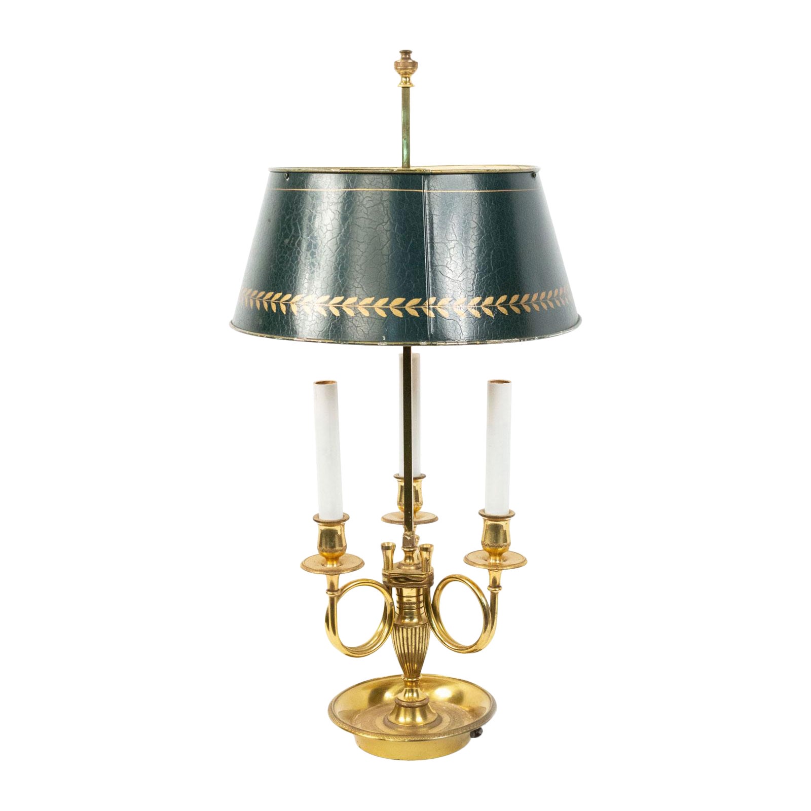 French Empire Style Brass Table Lamp