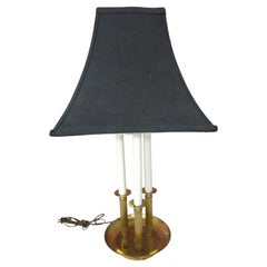 French Empire Style Brass Triple Bouillotte Table Lamp