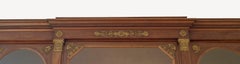 French Empire Mahogany Breakfront Cabinet