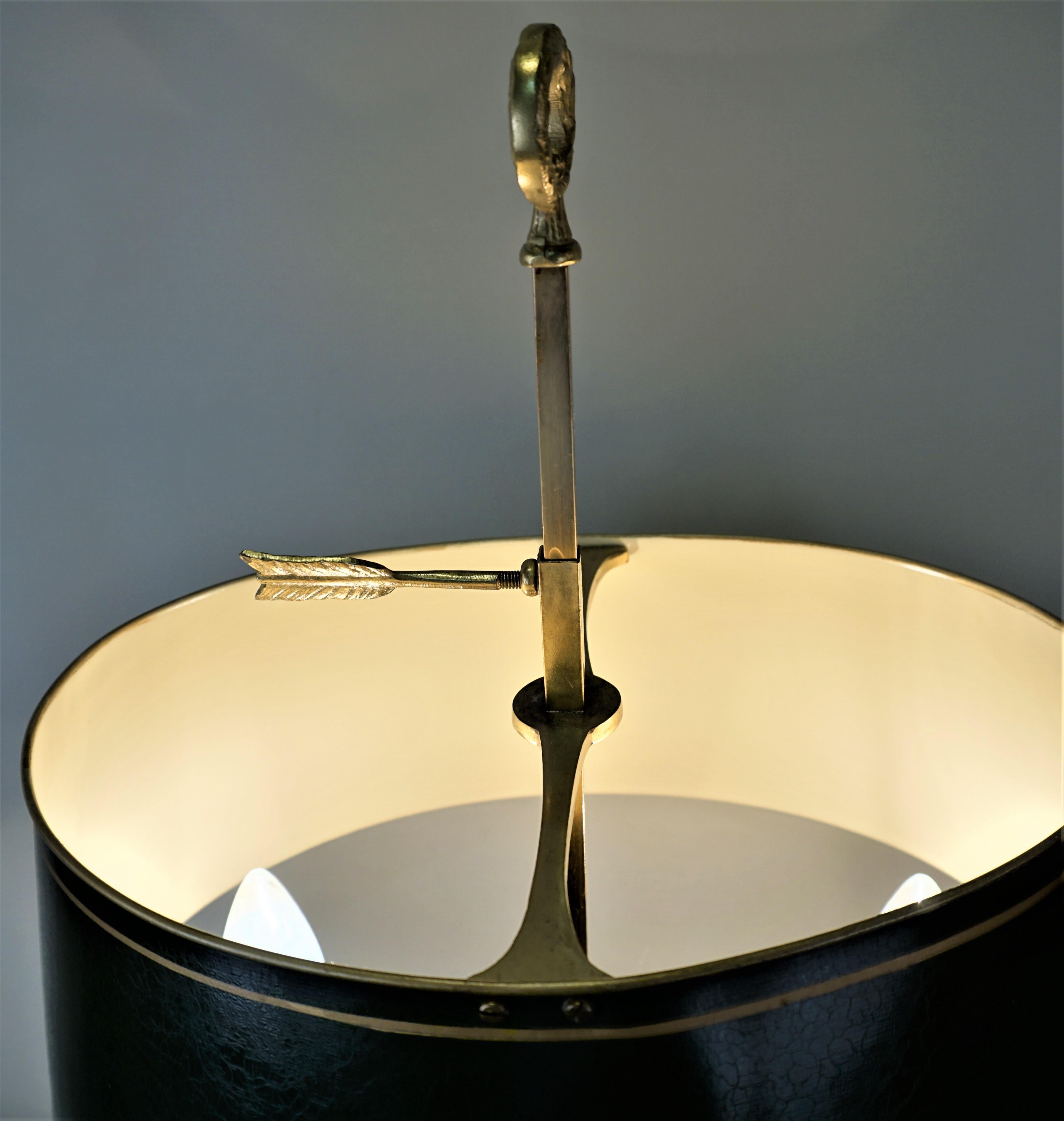French Empire Style Bronze Bouillotte Table Lamp-Desk Lamp 1