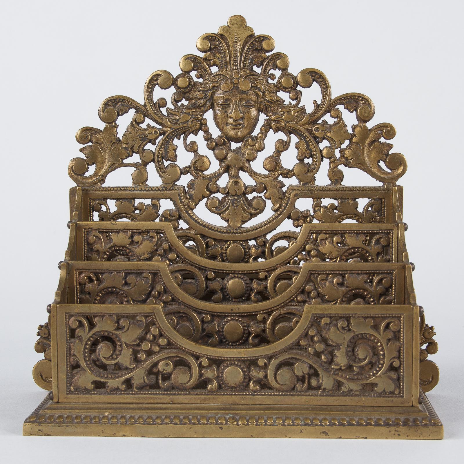 French Empire Style Bronze Desk Garniture, Late 1800s 10