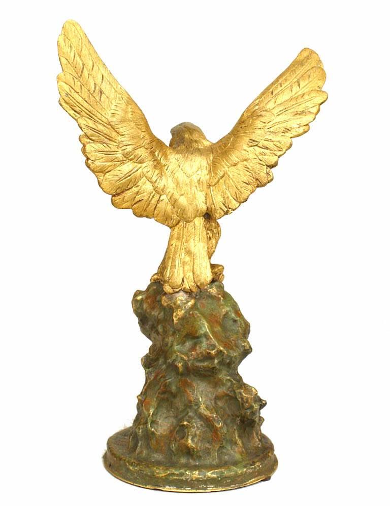 French Empire Bronze Dore Eagle In Good Condition For Sale In New York, NY
