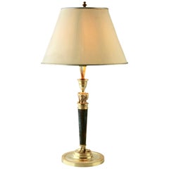 French Empire Style Bronze Gilded Desk or Table Lamp