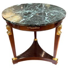 French Empire Style Bronze Mounted Center Table