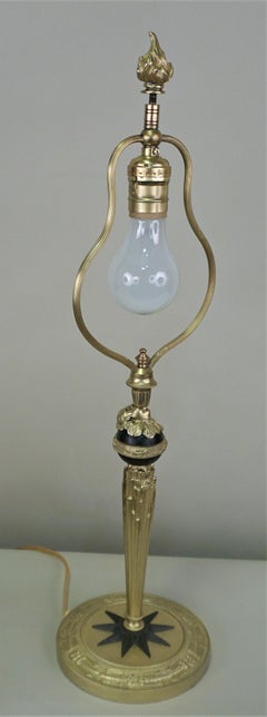 French Empire Style Bronze Table Lamp