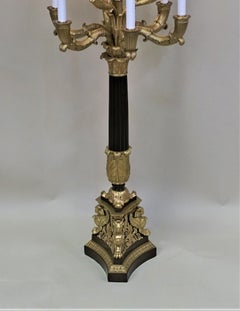 French Empire Style Bronze Table Lamp