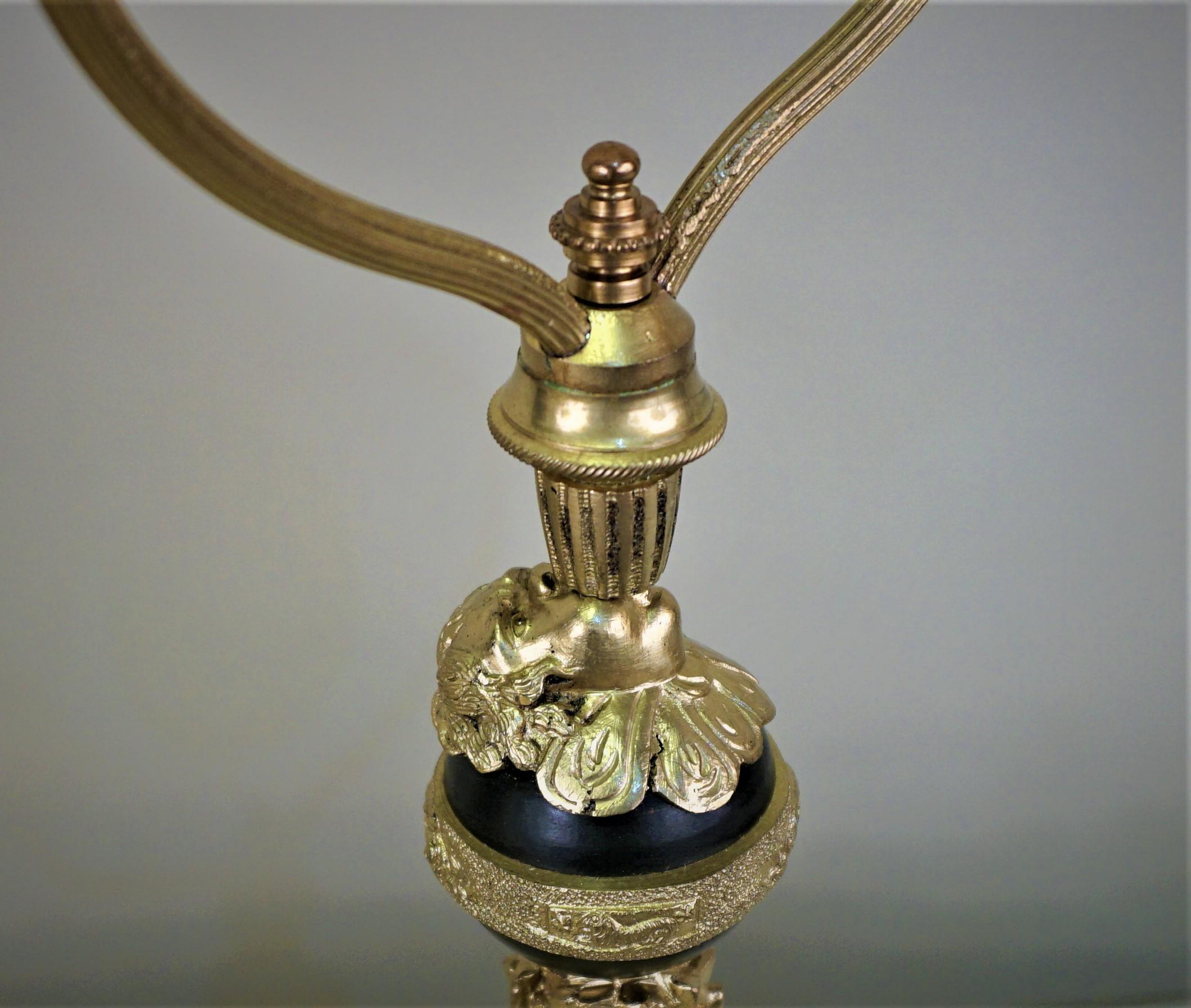Lampe de table en bronze de style Empire français en vente 1