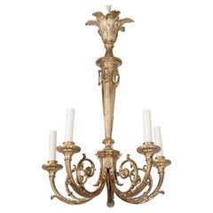 Lampadario da soffitto in bronzo fuso in stile Impero francese