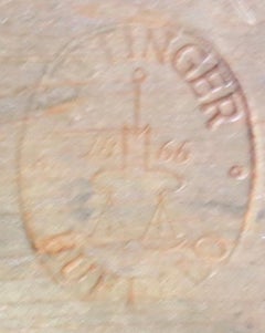 French Empire Style Center Table with Brass Ormolu Trim by Kittinger Furniture