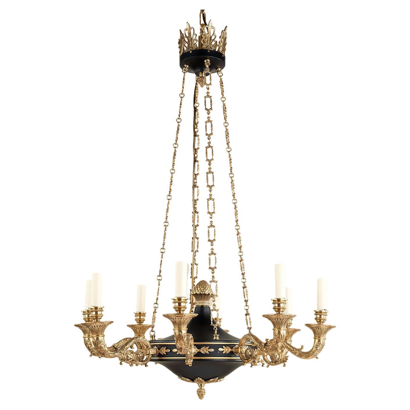 French Empire Style Chandelier For Sale