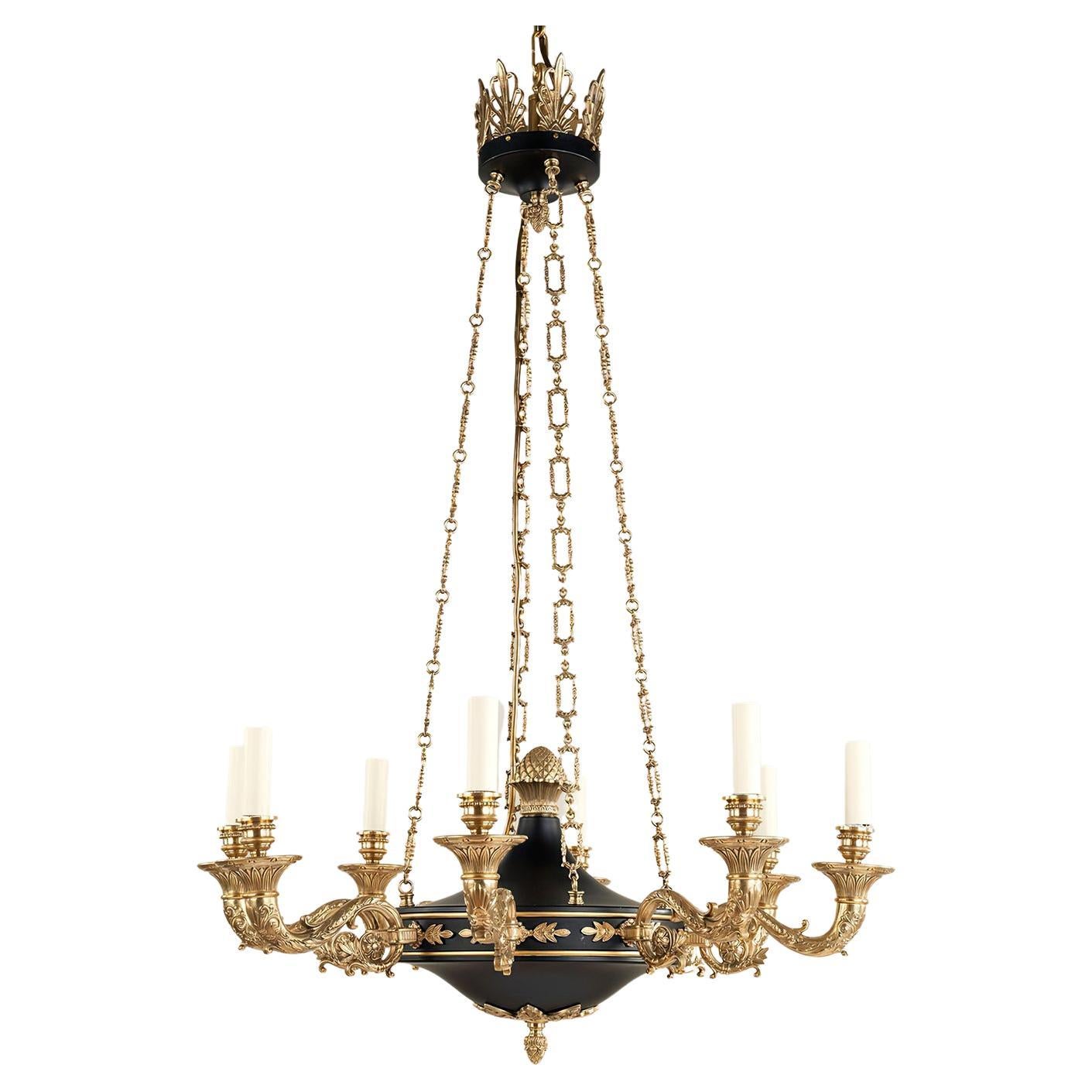 Lampadario stile impero francese