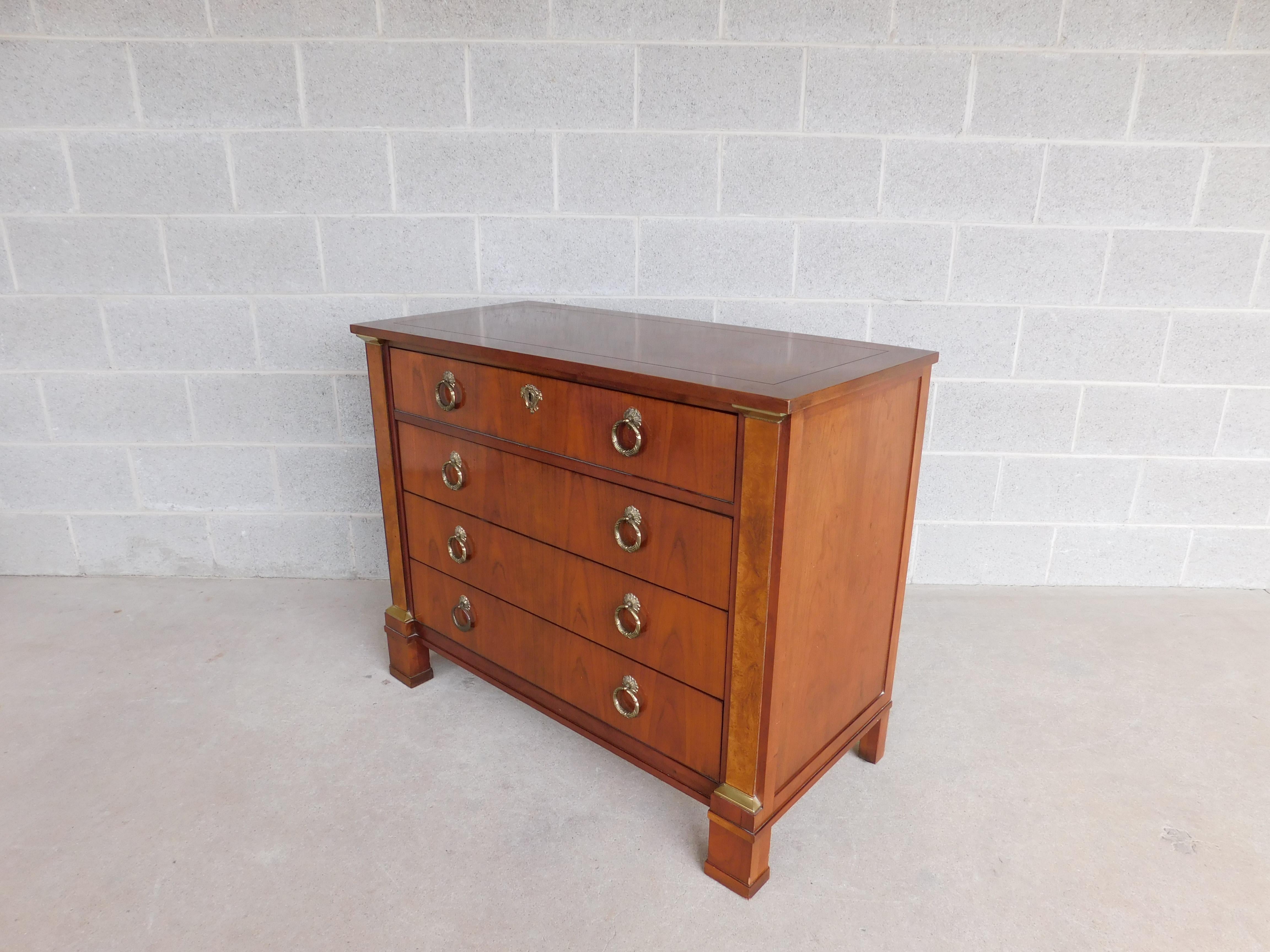 North American French Empire Style Cherry Chest by BAKER Furniture Co. For Sale
