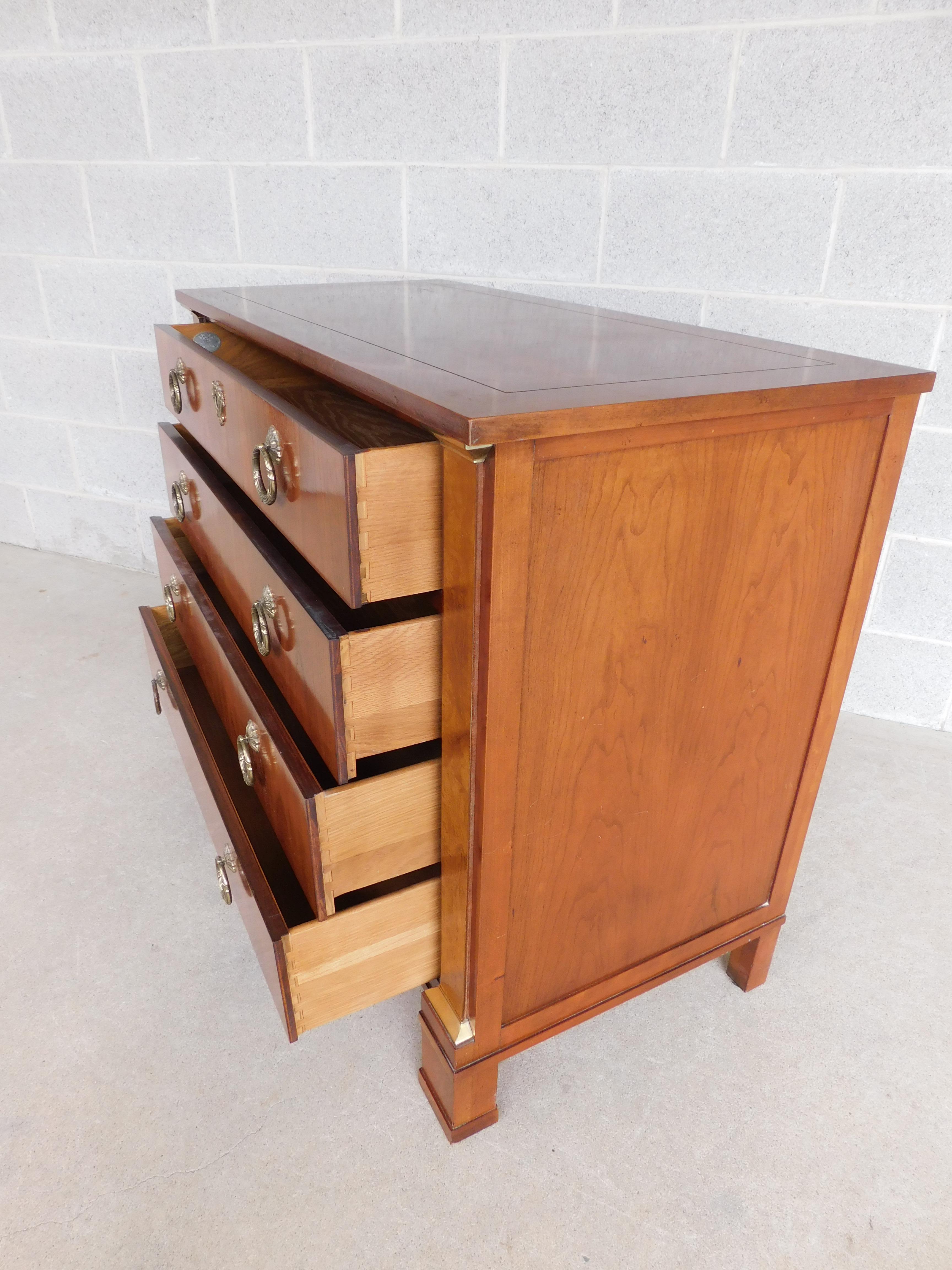 French Empire Style Cherry Chest by BAKER Furniture Co. For Sale 3