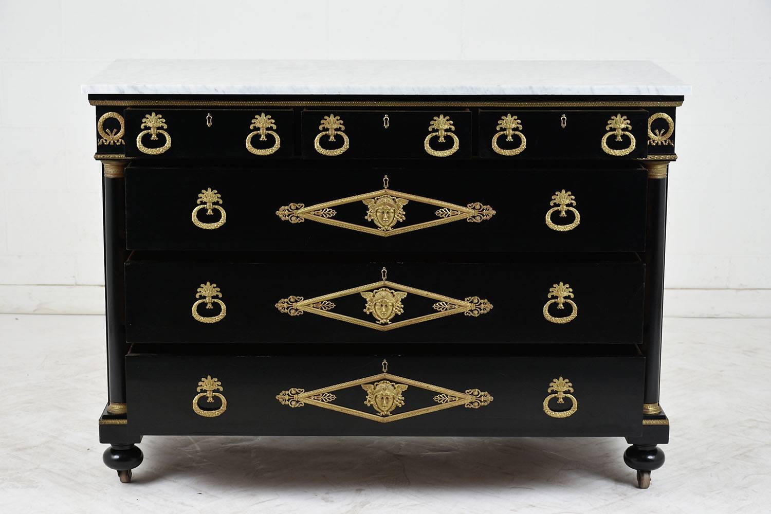 French Empire-Style Chest of Drawers, circa 1900 In Good Condition In Los Angeles, CA
