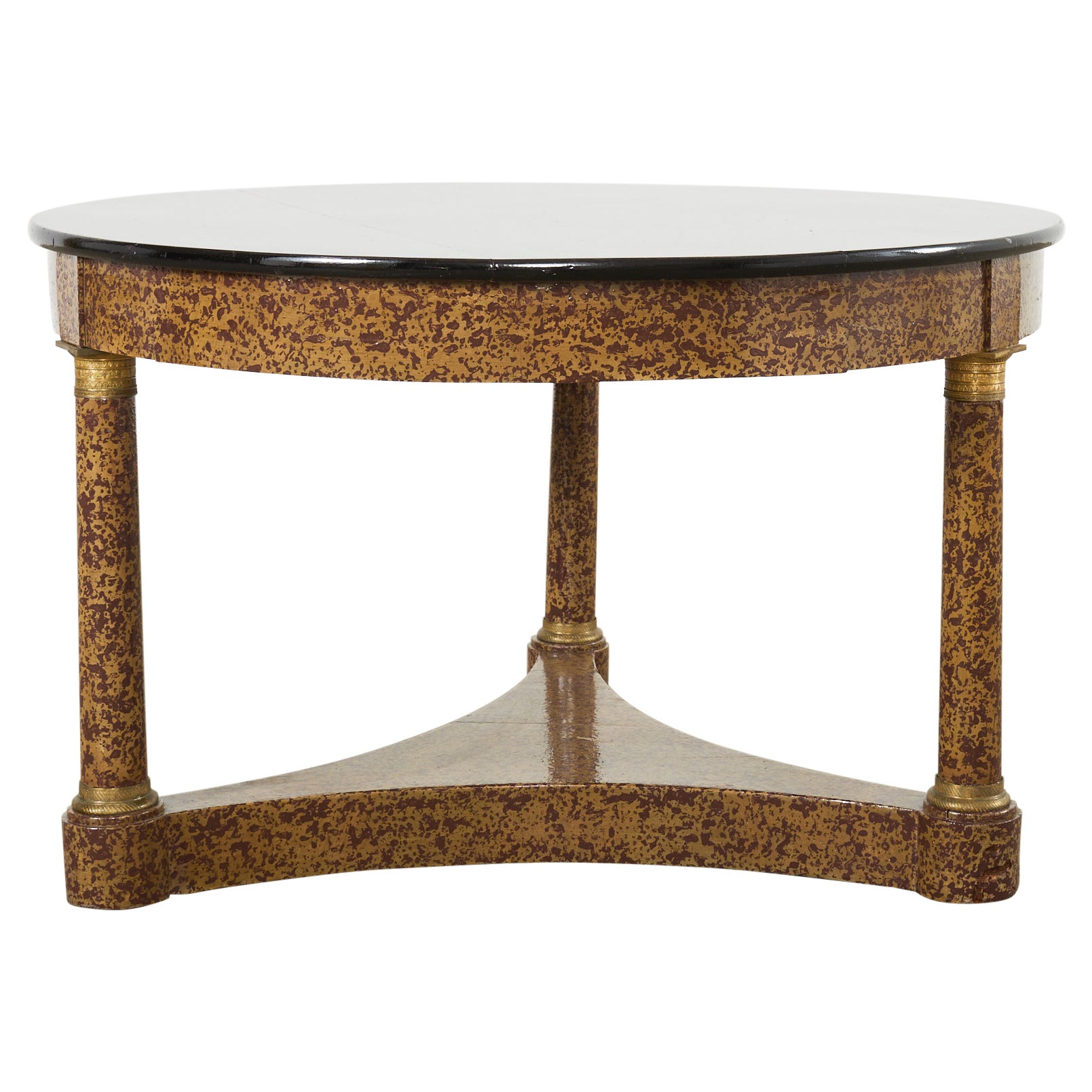 French Empire Style Cocktail Table Speckled by Ira Yeager