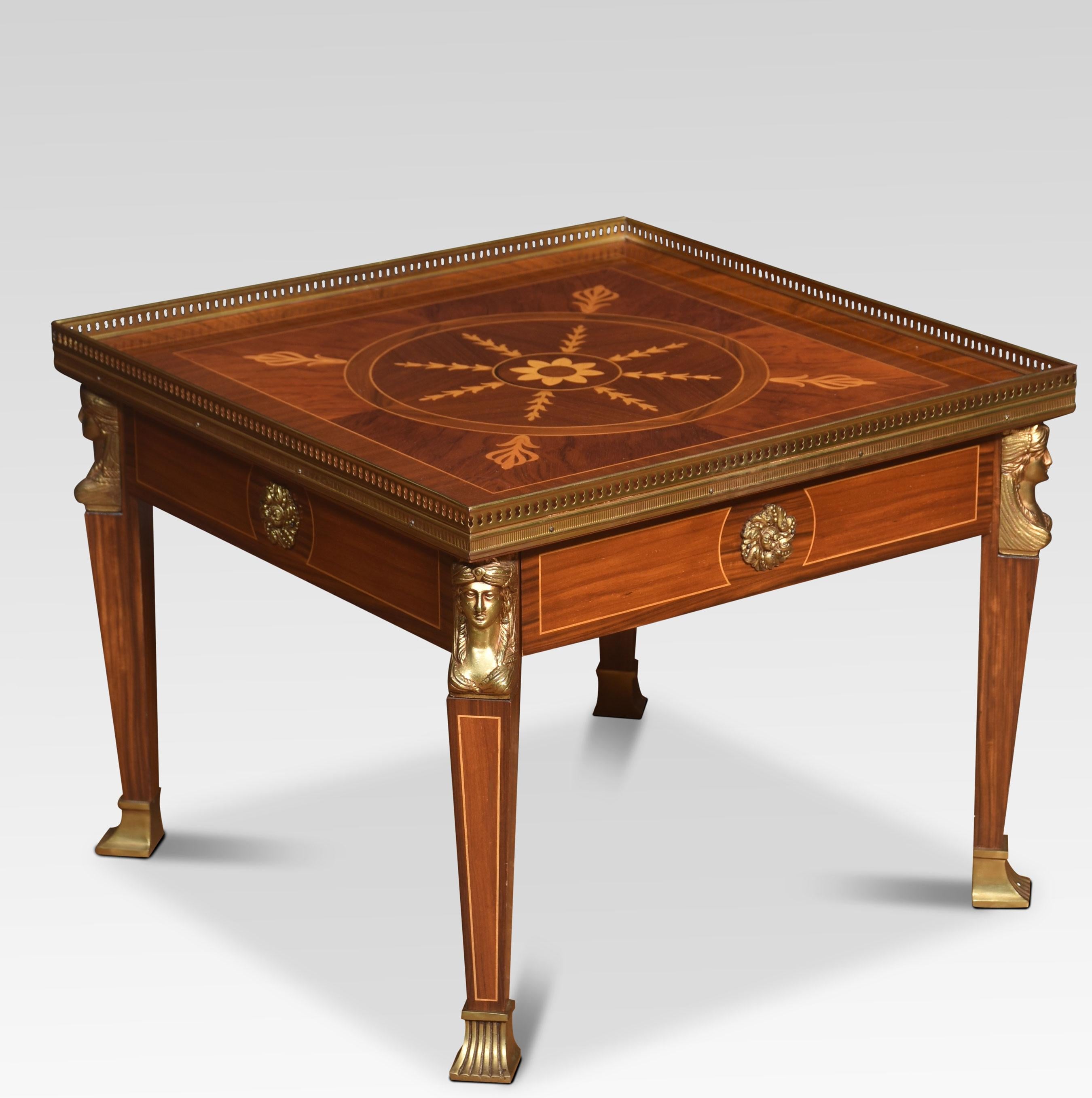 French Empire style coffee table In Good Condition For Sale In Cheshire, GB