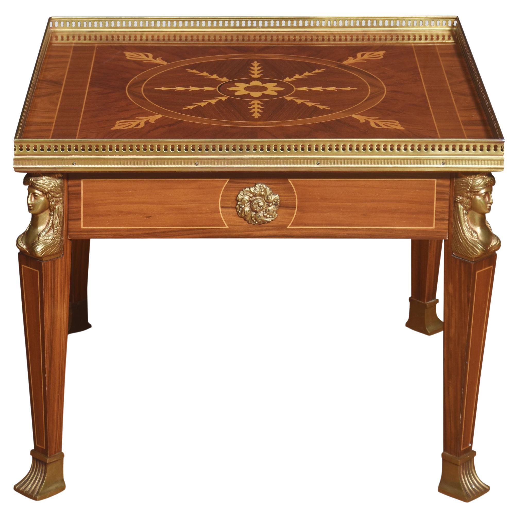 French Empire style coffee table For Sale