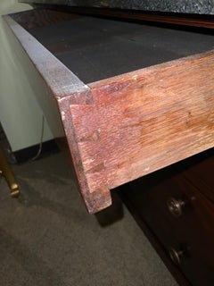 French Empire-Style Commode / Chest of Drawers with Marble Top