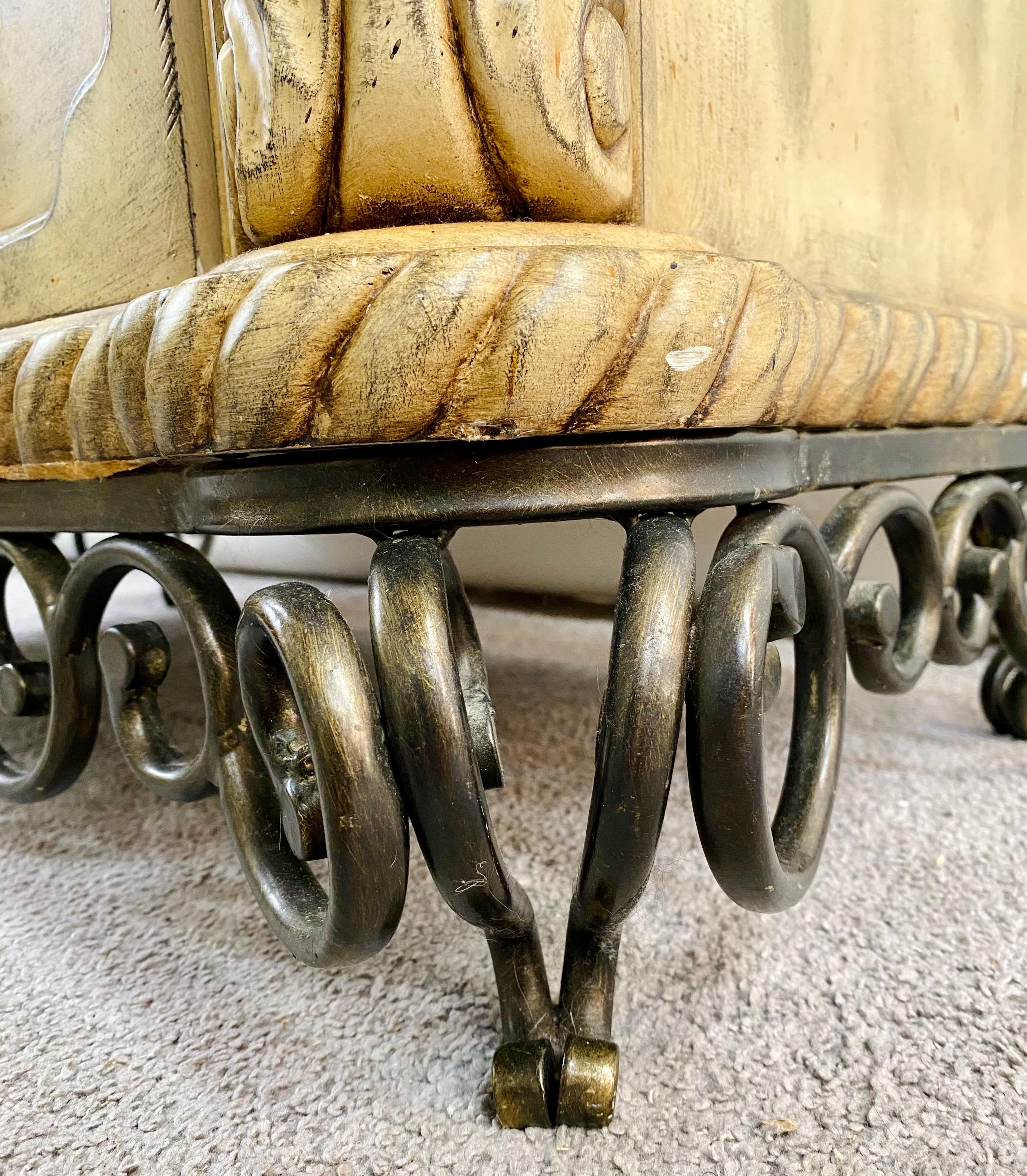 French Empire Style Commode or Dresser with Marble Top & Bronze Lion Head Pulls For Sale 3