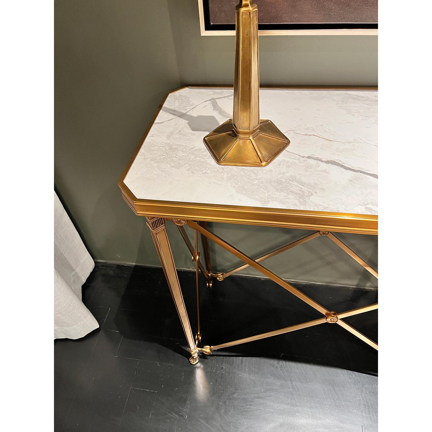 French Empire Style Console Table In New Condition For Sale In Westwood, NJ