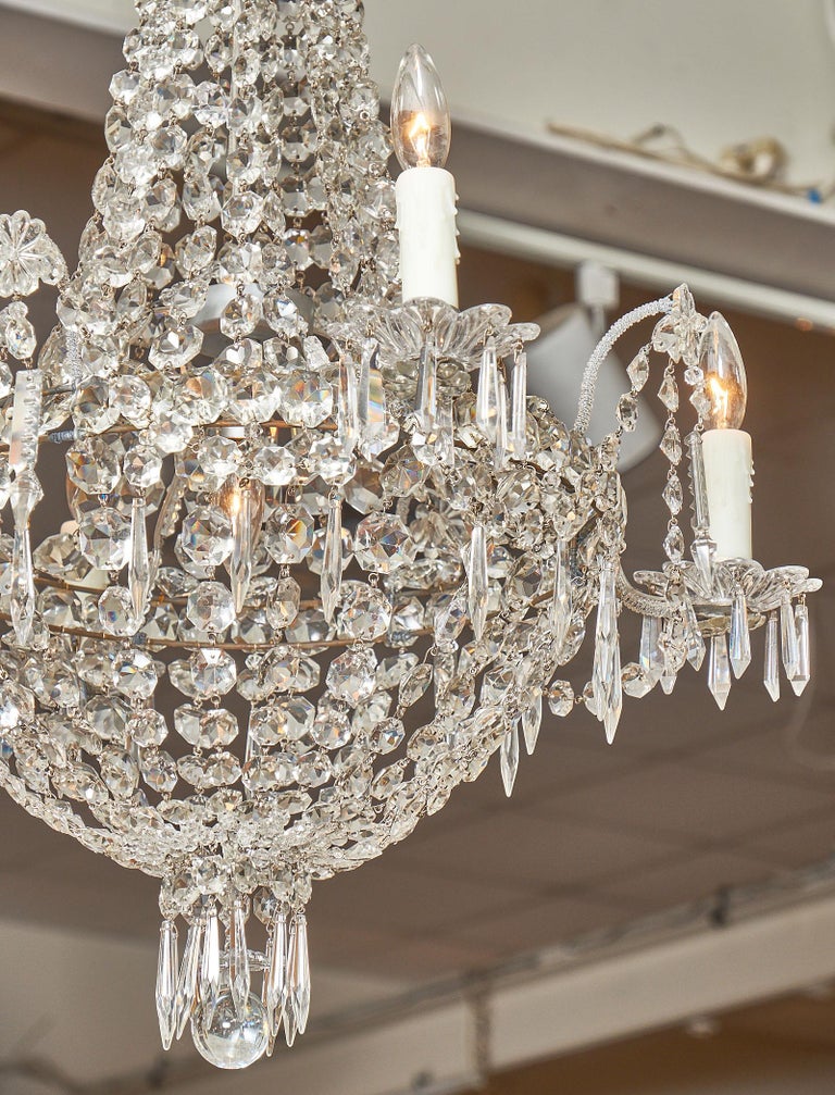 French Empire Style Crystal Chandelier at 1stdibs