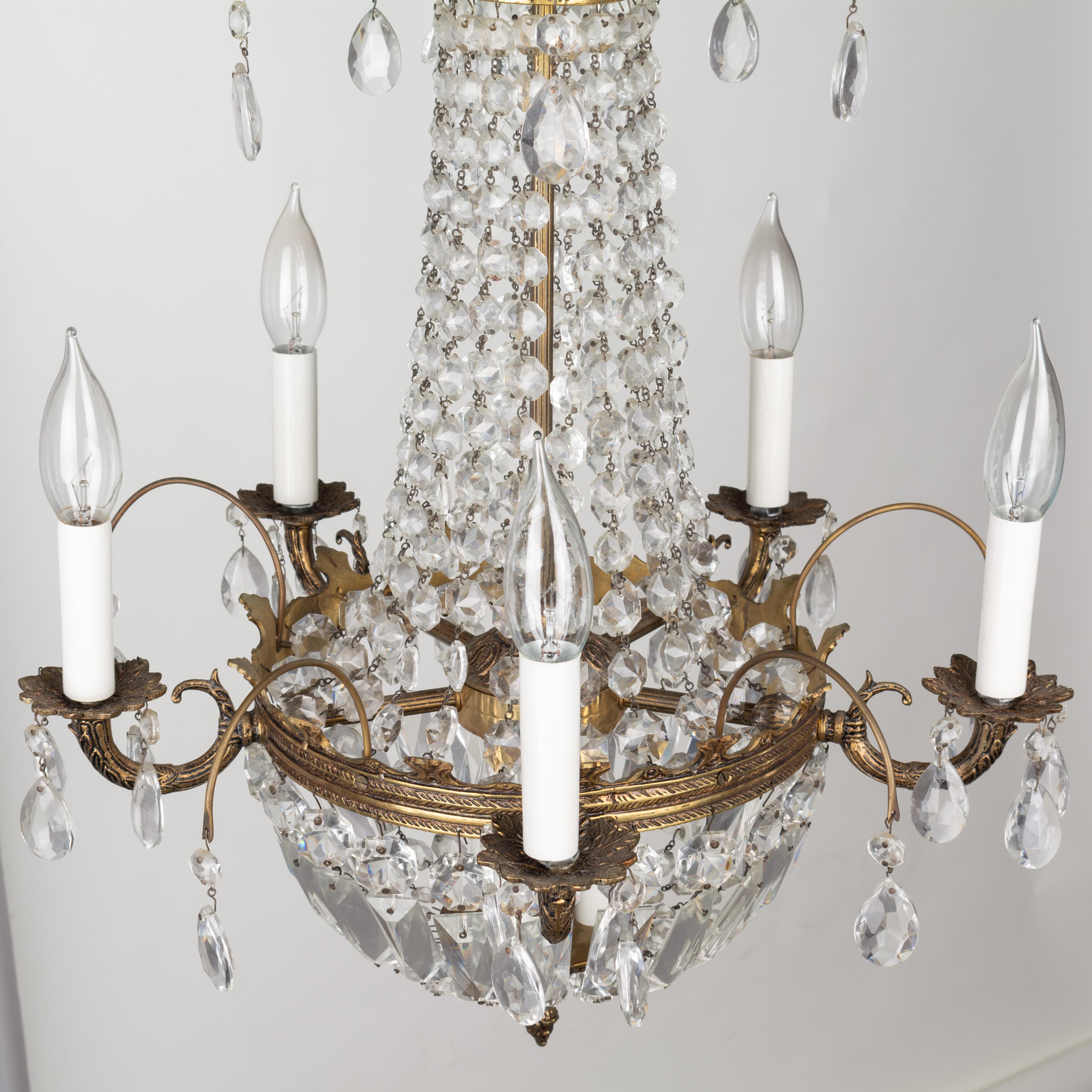 French Empire Style Crystal Chandelier 2