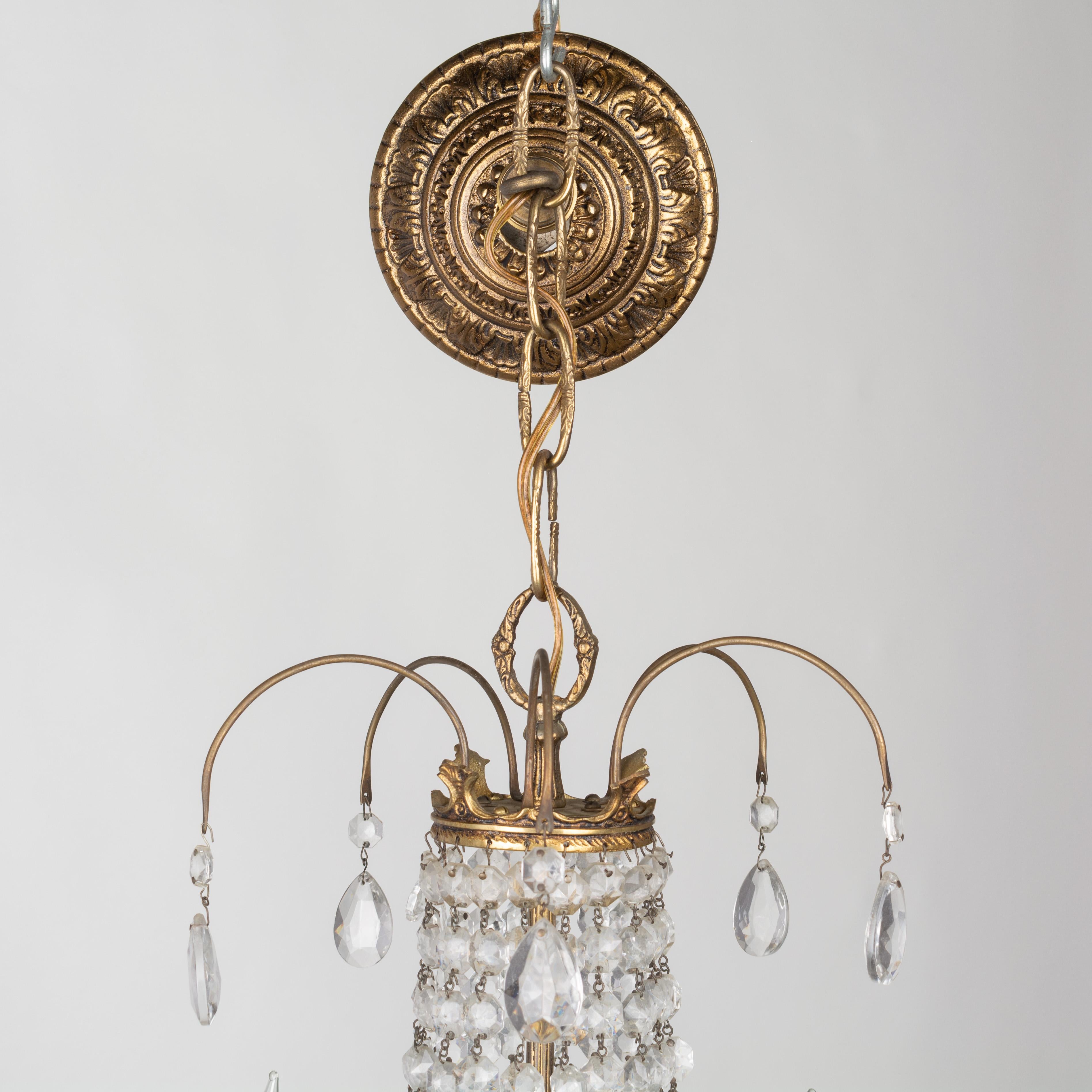 French Empire Style Crystal Chandelier 3