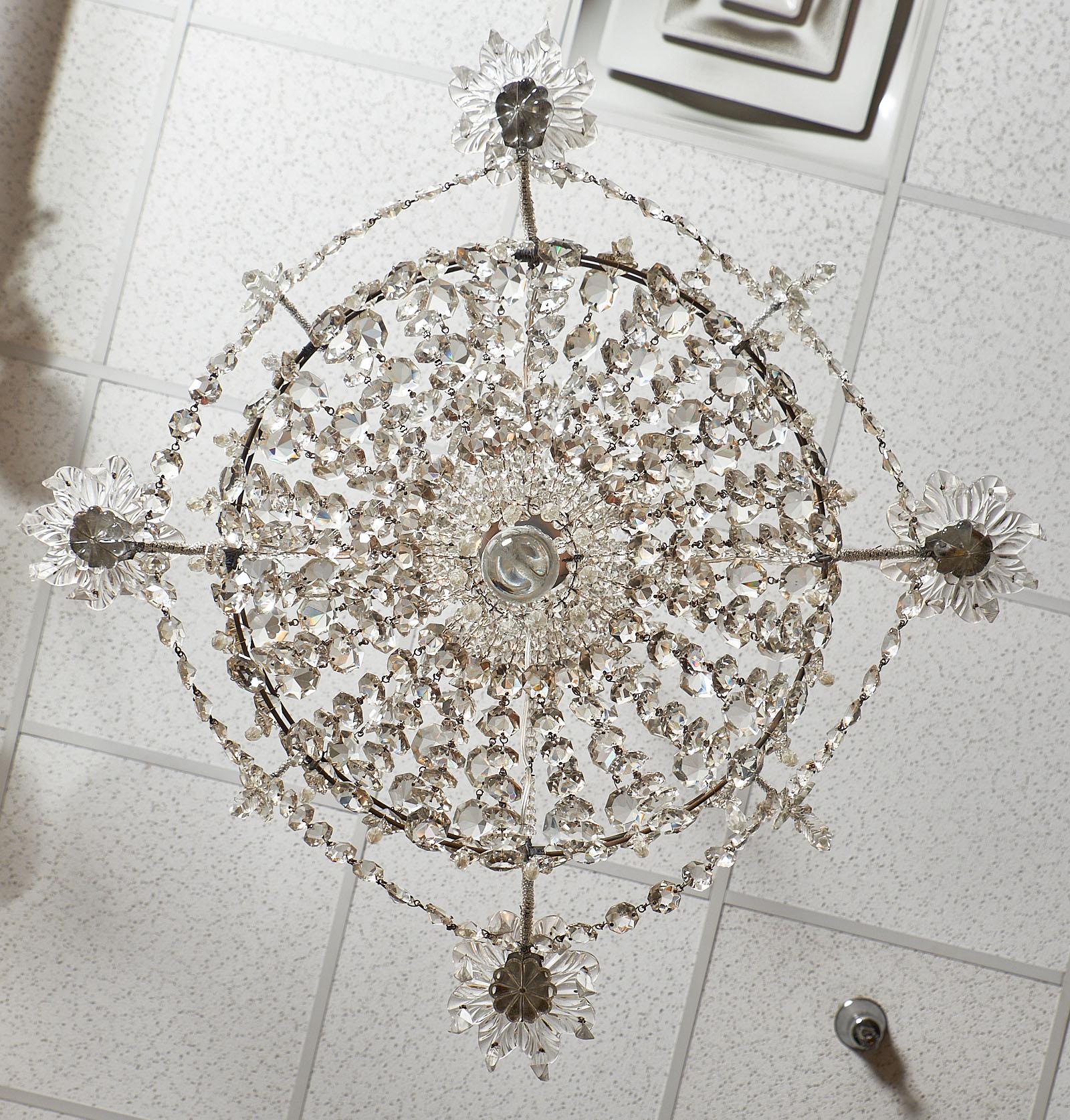 French Empire Style Crystal Chandelier 4