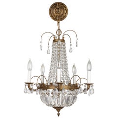 Retro French Empire Style Crystal Chandelier