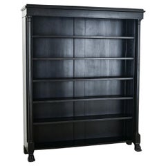 Used French Empire Style Ebonized Bookcase