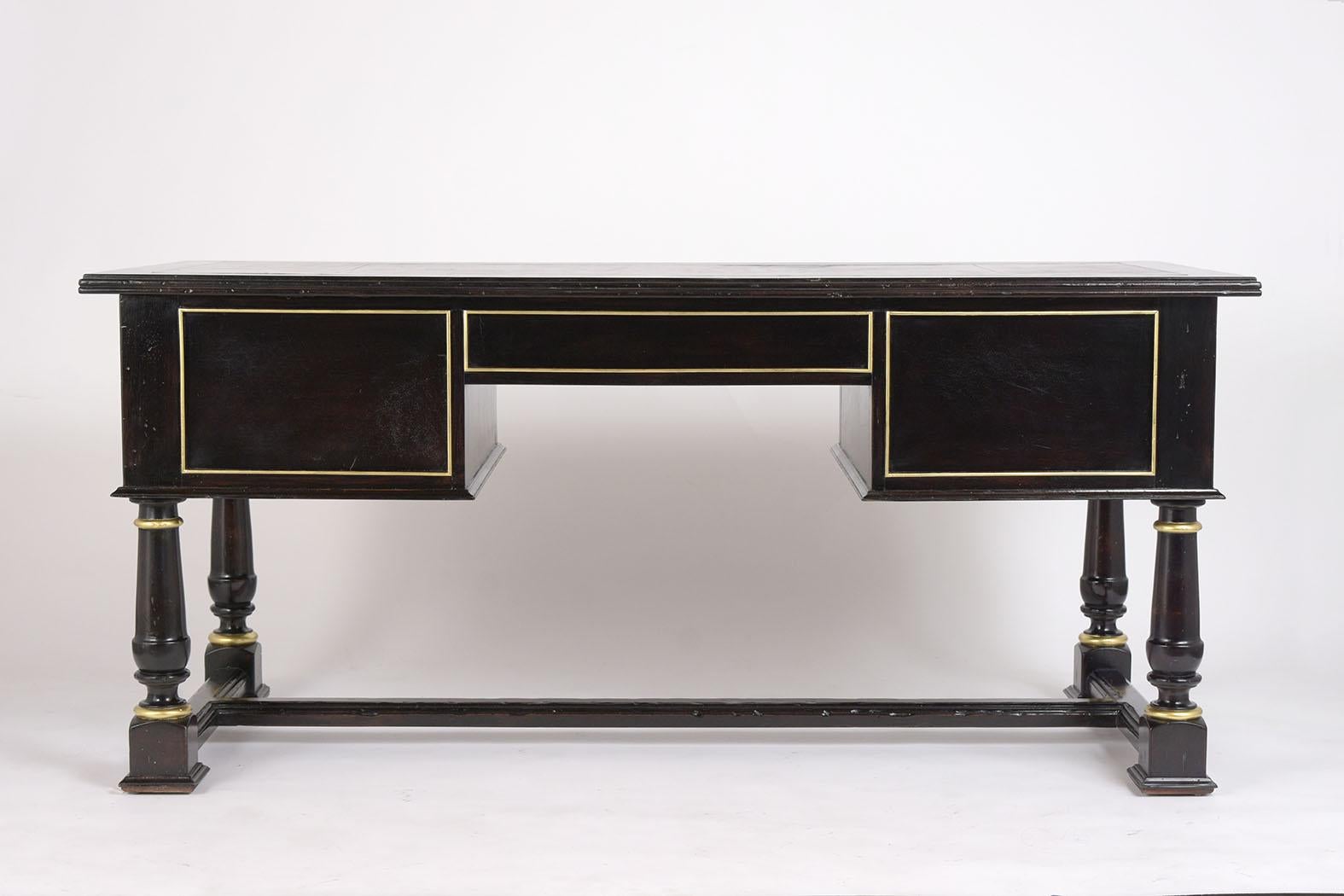 Leather Empire Style Desk 4