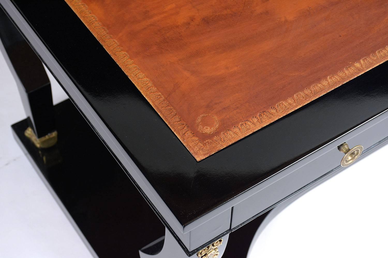 French Empire Leather Desk 8