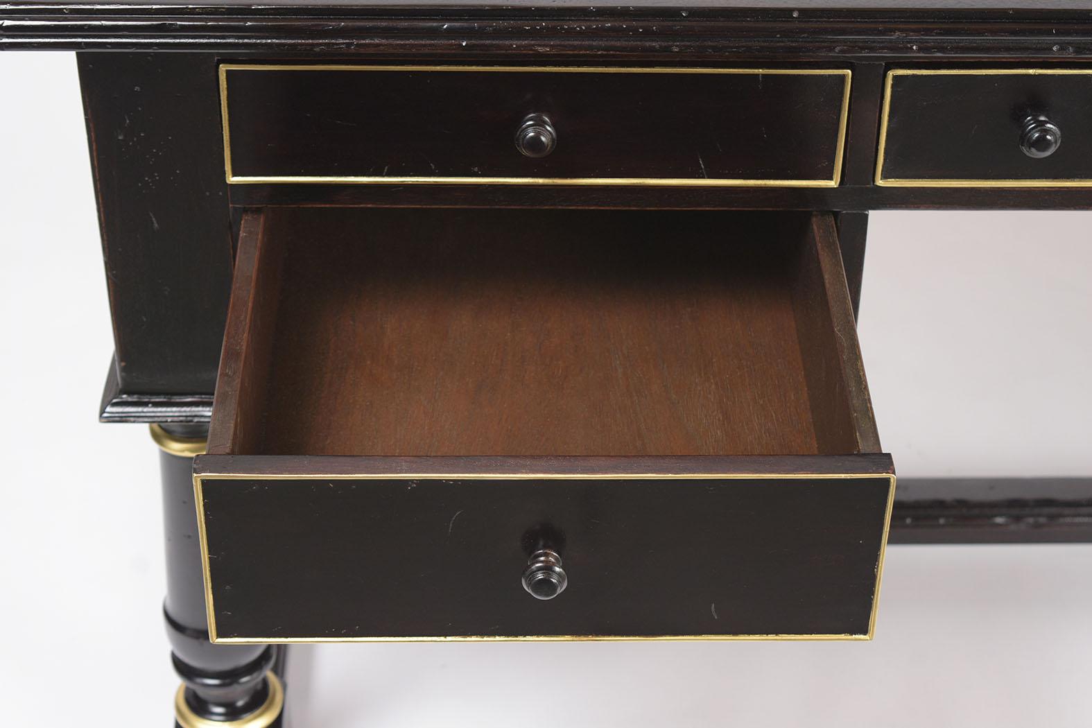 Late 20th Century Leather Empire Style Desk