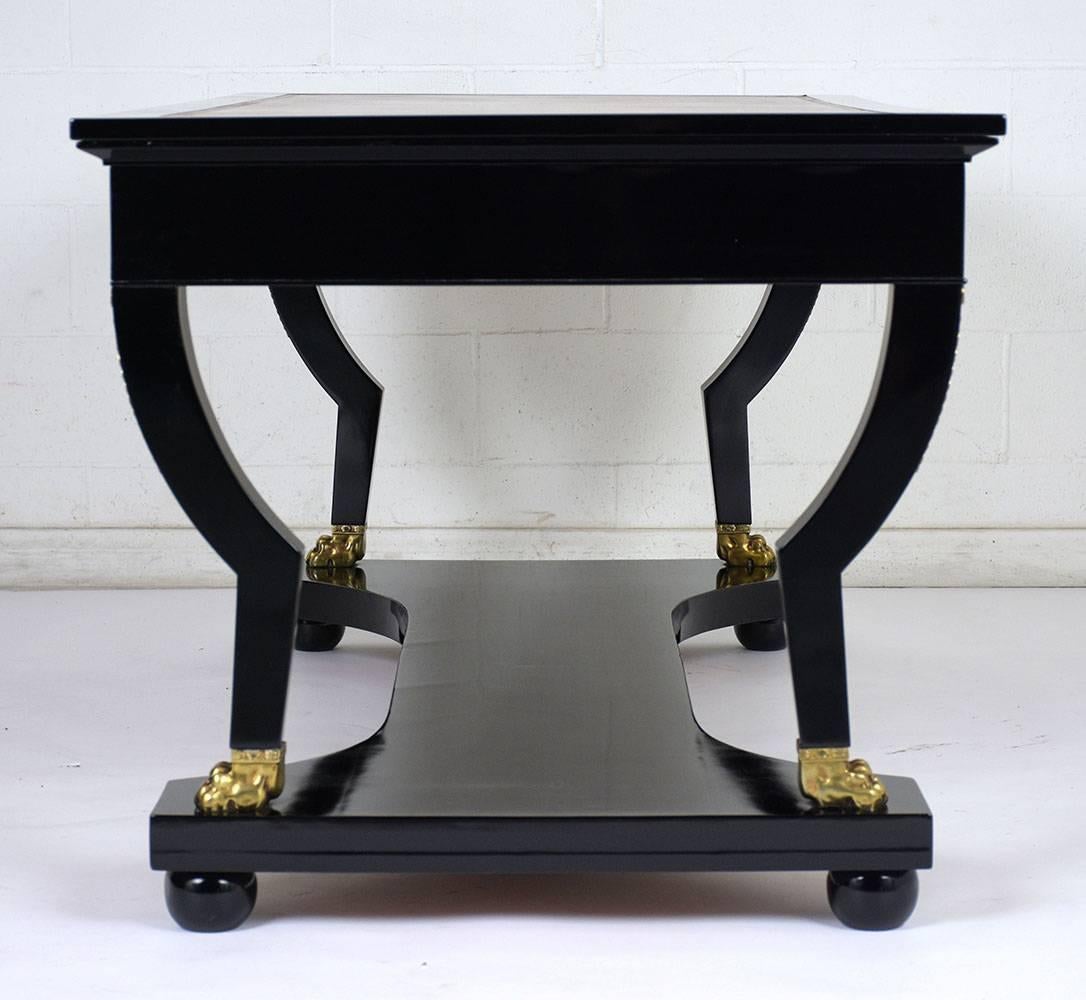 French Empire Leather Desk 1