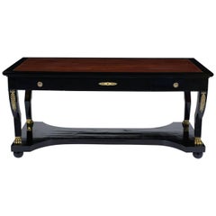 French Empire Leather Desk