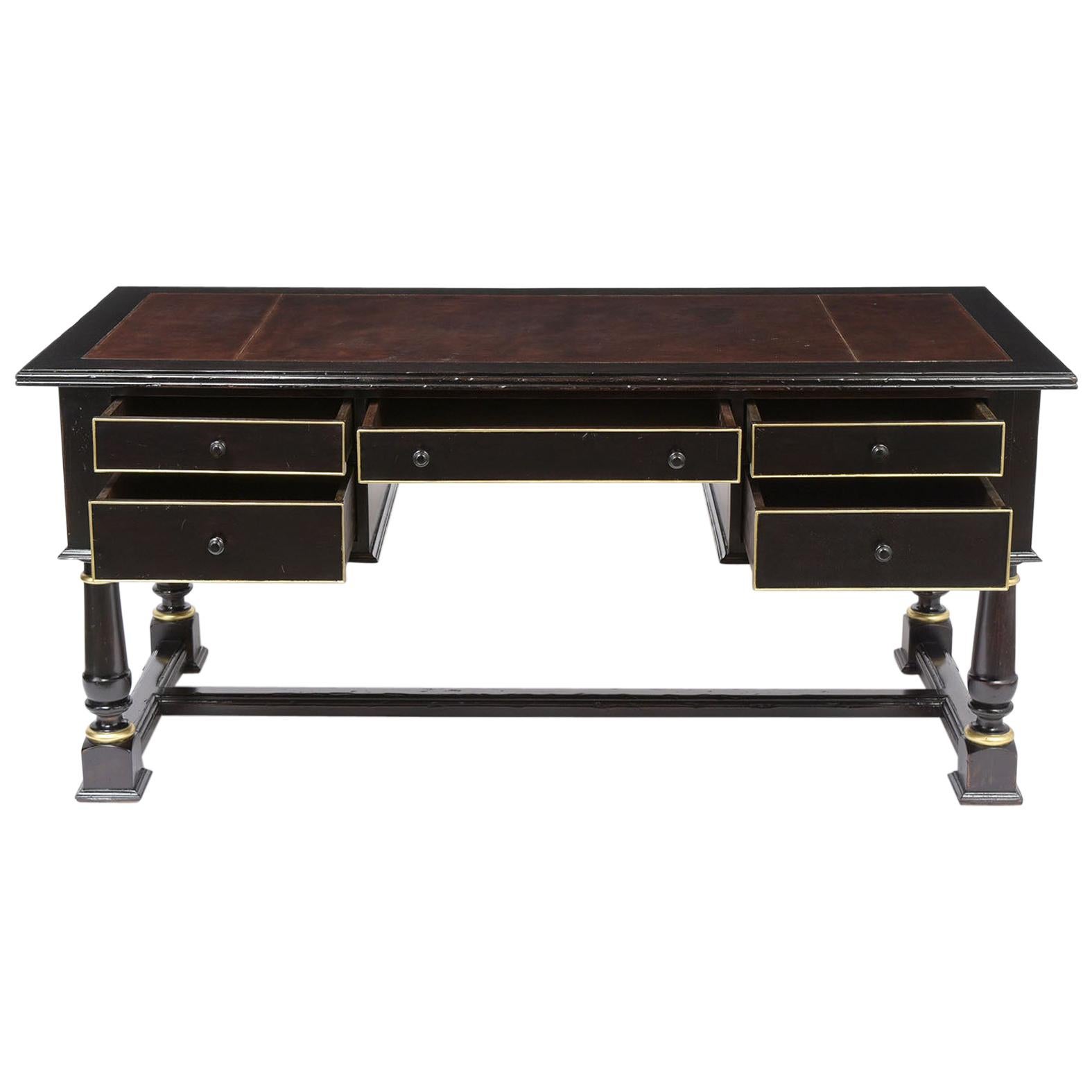 Leather Empire Style Desk