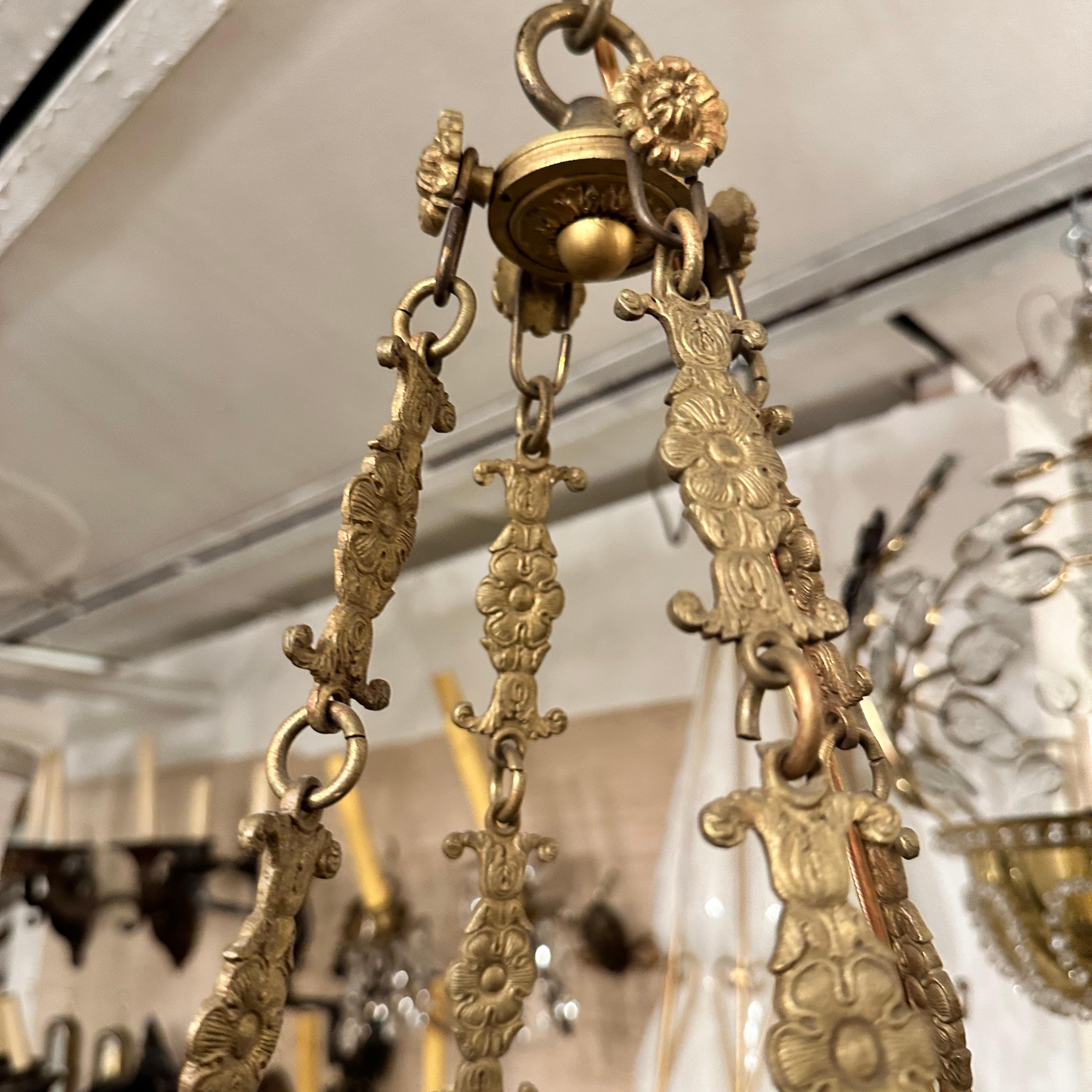 French Empire Style Eight-Arm Chandelier For Sale 5