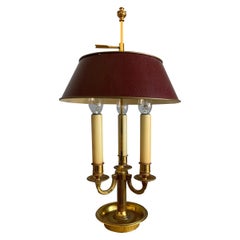 French Empire Style Finest Quality Bronze Bouillotte Table Lamp or Desk Lamp