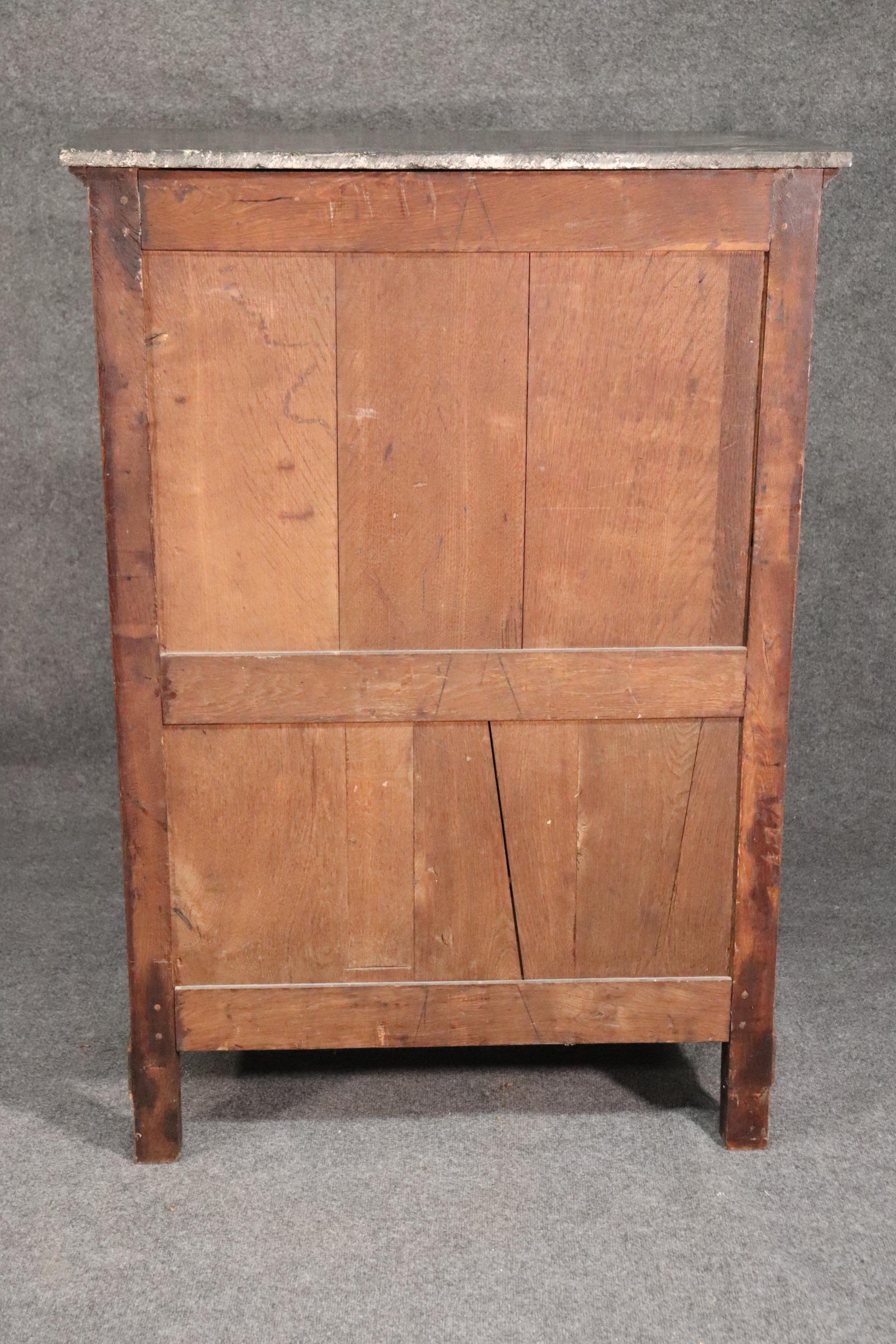 French Empire Style Flame Mahogany Secretaire A'abttant Desk C1930 2