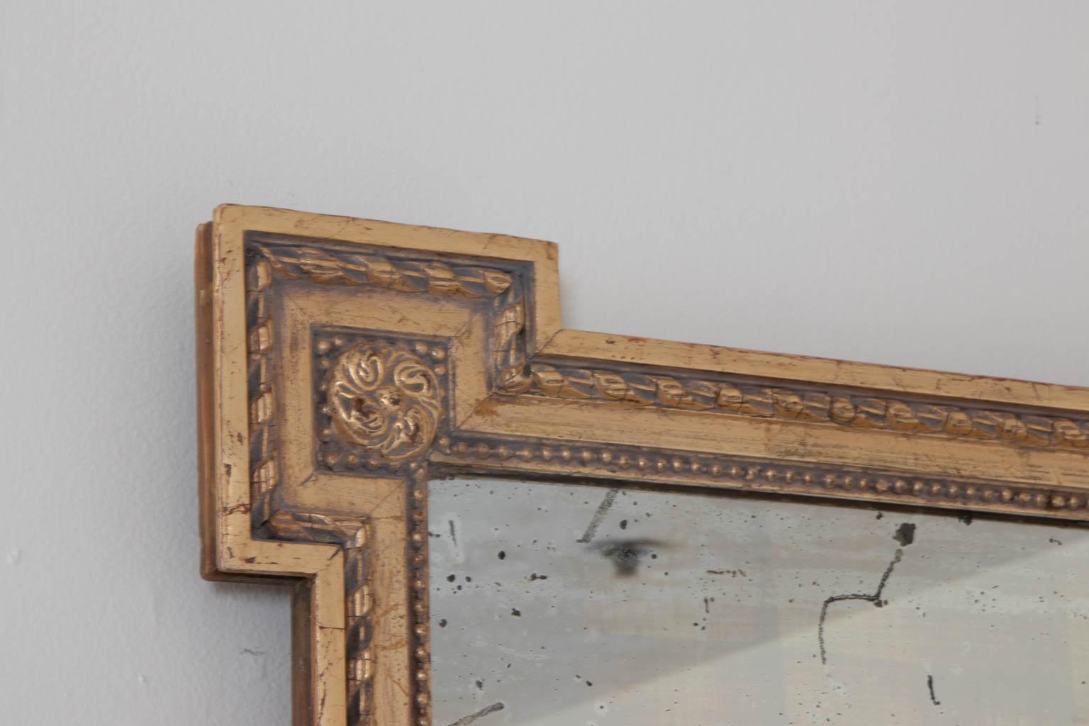 Late 19th Century French Empire Style Gilded Mirror