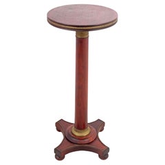 French Empire Style Gilt Metal Mahogany Pedestal