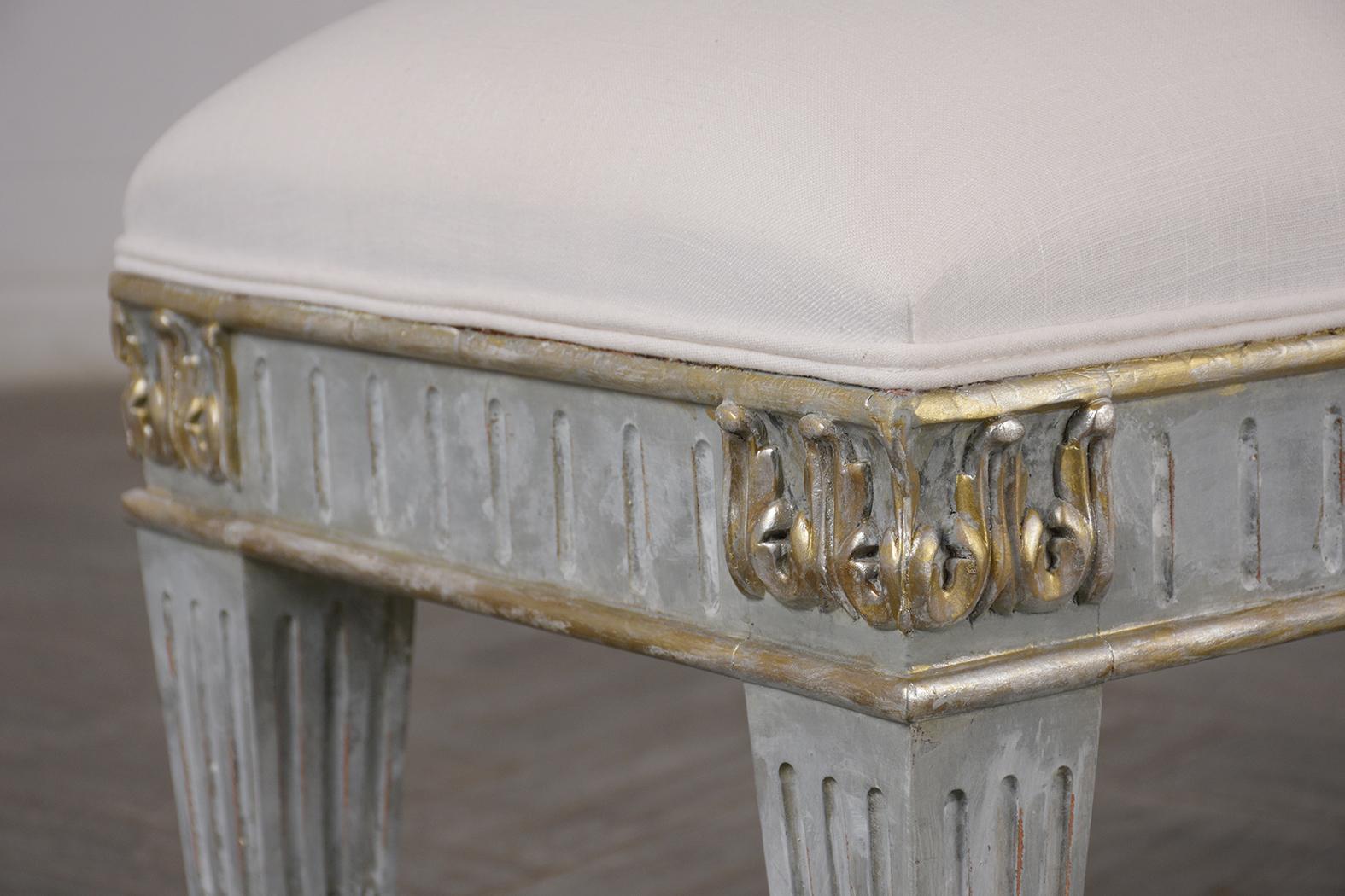 French Empire Style Gilt Painted Bench 3